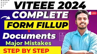 VITEEE 2024 form fill up 🔥  Step by Step  VITEEE 2024 Application form  VIT Vellore VITEEE 2024 [upl. by Eanahc]