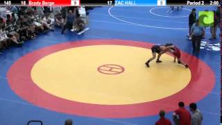 145 Brady Berge vs ZAC HALL [upl. by Halpern]