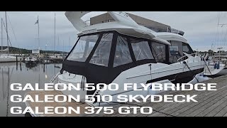 Galeon 500 Flybridge 510 Skydeck And 375 Gto [upl. by Igig]