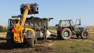 ZD Kochánov JCB 53595 AGRIPLUS Zetor 12045 Jarní Orba a Hnojení 2012 [upl. by Adnaerb494]