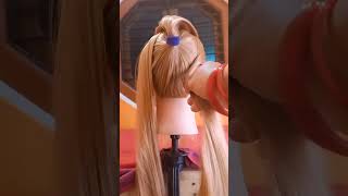 Claw clip cute high ponytail hairstyle hack ♥️😍 youtubeshortsponytailhairstylehacks [upl. by Nodyarg]