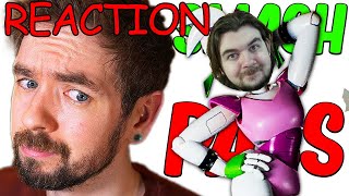 Reaction to jacksepticeye  SMASH or PASS Every FNAF Animatronic [upl. by Adnwahsar]