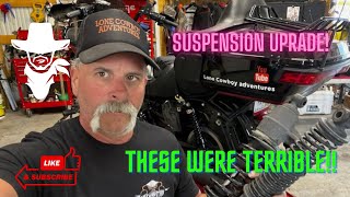 I NEEDED THIS UPGRADE suspensionupgrade harleydavidsonroadglide supportbikers [upl. by Dorene433]