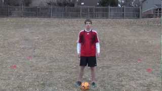 Soccer Drills for Dribbling  Shuffle with Outside Cut [upl. by Quillan]