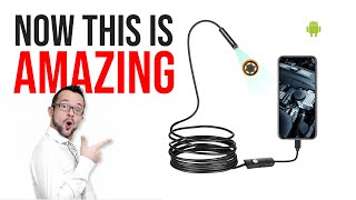 Cheap but amazing Endoscope Camera INSPECTION CAMERA REVIEW [upl. by Ohara]