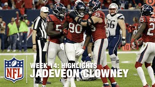 Jadeveon Clowney Highlights Week 14  Patriots vs Texans  NFL [upl. by Larrej]