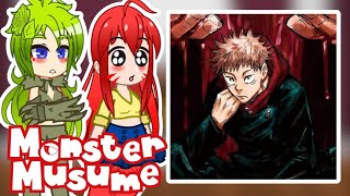 Monster musume no iru nichijou react to Kurusu as Itadori Yuuji  Gacha react [upl. by Okihsoy]