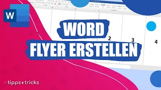 Professionelle Flyer mit Word erstellen  so gehts [upl. by Bury]