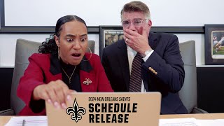 2024 New Orleans Saints Schedule Release Video [upl. by Lacim683]