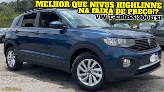 NOVO VOLKSWAGEN TCROSS 200 TSI 2024  É ECONOMICO CONFORTÁVEL SEGURO E ANDA BEM MAS O ACABAMENTO [upl. by Tullius]