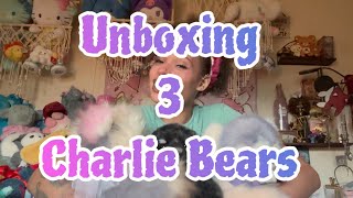 Unboxing 3 Charlie Bears [upl. by Nimzay]