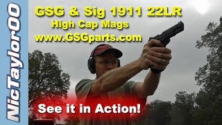 GSG  Sig Sauer 1911 22LR 15 Round Magazines with Follower amp Basepad Accessory [upl. by Siuraj397]