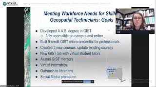 Meeting Workforce Needs with Virtual GIST Geospatial Information Science Technology [upl. by Ahsac]