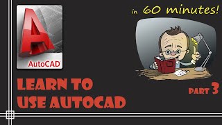 AutoCAD  Complete tutorial for Beginners  Learn to use Autocad in 60 minutes  Part 3 [upl. by Aker]