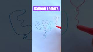 Balloon Letters🎈🥳 shorts balloons balloonletters greetingcard birthdaycard balloon giftcard [upl. by Bock7]