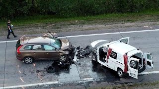 Volvo crash Volvo XC60 vs Toyota Proace Volvo For Life DDrive [upl. by Koenraad989]