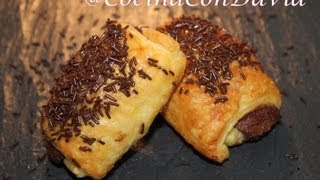 Napolitanas de Nocilla  Cocina con David [upl. by Lilaj]