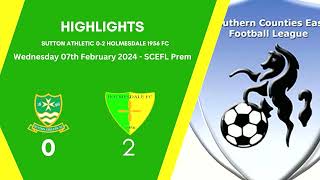 Sutton Athletic 02 Holmesdale 1956 FC  Match Highlights [upl. by Algar364]