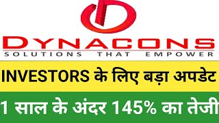 dynacons systems amp solutions ltd share  Dynacons share latest news  DSSL SHARES  agstockedu6065 [upl. by Garrik]