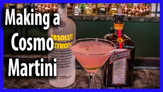 How to Make a Cosmo Martini  The Popular Cosmopolitan a Simple at Home Drink Recipe [upl. by Homovec]