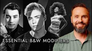 Create Powerful BampW Portraits My 3 GoTo Lighting Modifiers [upl. by Ecinehs]