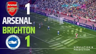 Arsenal 11 Brighton  Premier League 2425  SimulationRecreation eFootball [upl. by O'Reilly]