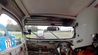 2CV Racing Race 1 at Oulton Park 2016 onboard Peter Rundle [upl. by Adnilemreh237]