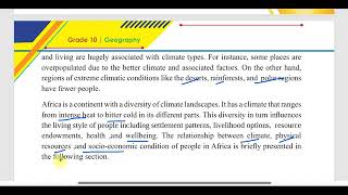 new curriculum Geography grade 10 unit 2 part 4 [upl. by Sherurd784]