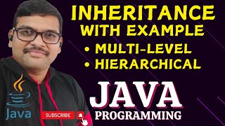 MULTI LEVEL amp HIERARCHICAL INHERITANCE  JAVA PROGRAMMING [upl. by Tlihcox728]