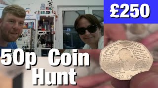 AMAZING Coins Going into Lady Ms Book 50p Coin Hunt [upl. by Slade]