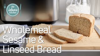 Wholemeal Sesame amp Linseed Bread Recipe [upl. by Terhune355]