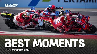 Best MotoGP™ Moments 🤯  2024 IndonesianGP [upl. by Amesari]