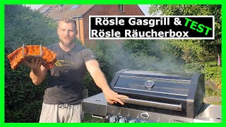 Räuchern mit dem Gasgrill Test Rösle Videro G4S und Räucherbox [upl. by Lucille790]