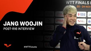 Jang Woojin PostR16 Interview  WTTFukuoka 2024 [upl. by Ramaj]