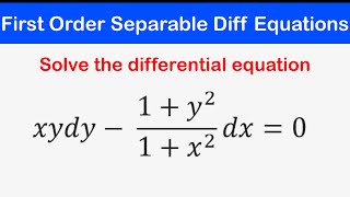 Differential Equations  10  Integrating Factor EXAMPLE  1st order NonSeparable [upl. by Lein]