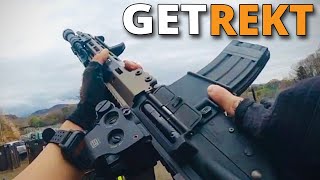 I showed NO MERCY in this Airsoft M4 Gameplay TM URGI [upl. by Yelnet]