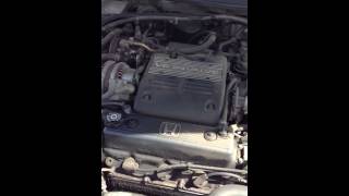 1996 Honda accord exl v6 start up 145k 6000 rpm rev and bri [upl. by Nimzaj]