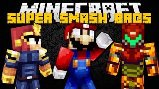 Minecraft SUPER SMASH BROS MOBS ft Stampylonghead Pacman Pikachu Luigi Mario Mod Showcase [upl. by Arva871]