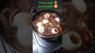 Beef steak recipe pinoy style 😋 👌 😎 😍 food cooking recipe delicious yummy pork provincelife [upl. by Aissej]