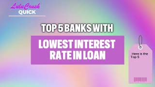 Top 5 Philippine Banks with Lowest Interest Rate for Personal Loan [upl. by Naellij]