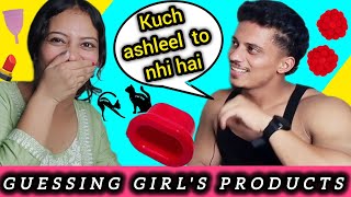 Desi Brother Guessing Girls Products 🤦  Pooja Chandola [upl. by Einnol]