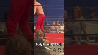 Body Piercing Feet indywrestling wrestling kick claymore drewmcintyre prowrestling [upl. by Hodgkinson]