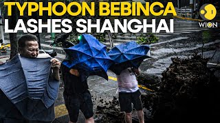 LIVE Typhoon Bebinca the most powerful storm in 75 years strikes Shanghai How will China cope [upl. by Aihcats145]