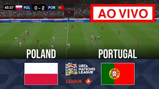 🔴 AO VIVO Polônia x Portugal  Liga das Nações UEFA A  202425  Transmissão completa da partida [upl. by Yenahc]