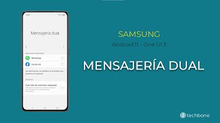 Mensajería dual  Samsung Android 11  One UI 3 [upl. by Duncan]