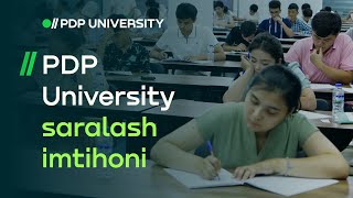 PDP University dastlabki qabul imtihoni  PDPUniversity [upl. by Nahij]