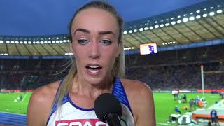 Eilish McColgan GBR after winning silver in the 5000m [upl. by Lleon]