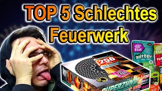 TOP 5 SCHLECHTES FEUERWERK für SILVESTER [upl. by Rimas]