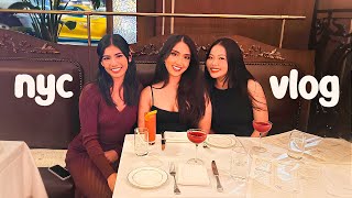 NEW YORK VLOG  first time in nyc girls trip exploring  being a foodie [upl. by Llereg]