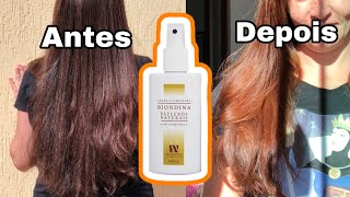 Usei o clareador BIONDINA por 1 mês no cabelo ruivo natural [upl. by Bethanne660]